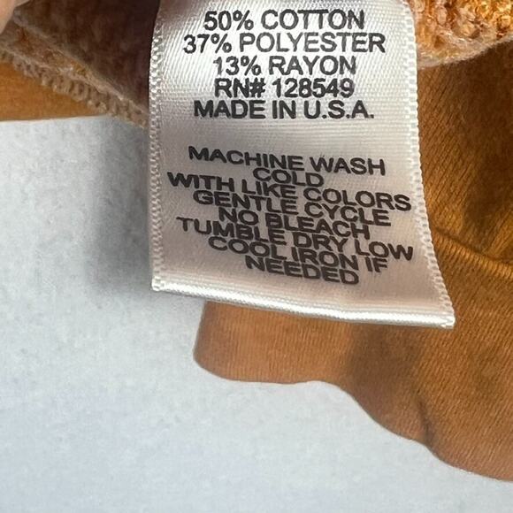 Aviator Nation Unisex Size M Hand Dyed Yellow/ Orange Sunset Sweatshirt - Picture 8 of 10